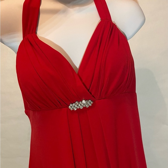 Betsy & Adam Red Bubble Skirt Dress - Picture 8 of 13